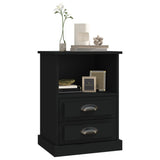 Bedside Cabinets 2 pcs Black 43x36x60 cm - Top-Down View
