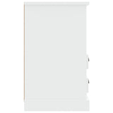 Bedside Cabinet High Gloss White 43x36x60 cm - Low Angle