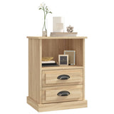 Bedside Cabinets 2 pcs Sonoma Oak 43x36x60 cm - Top-Down View