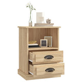 Bedside Cabinets 2 pcs Sonoma Oak 43x36x60 cm - 45-Degree Angle