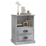 Bedside Cabinets 2 pcs Concrete Grey 43x36x60 cm - Top-Down View