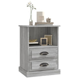 Bedside Cabinets 2 pcs Grey Sonoma 43x36x60 cm - Top-Down View