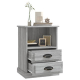 Bedside Cabinets 2 pcs Grey Sonoma 43x36x60 cm - 45-Degree Angle