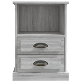 Bedside Cabinets 2 pcs Grey Sonoma 43x36x60 cm - Close-Up Angle
