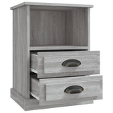 Bedside Cabinets 2 pcs Grey Sonoma 43x36x60 cm - Low Angle