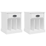 Bedside Cabinets 2 pcs White 43x36x50 cm