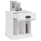 Bedside Cabinets 2 pcs White 43x36x50 cm - 45-Degree Angle