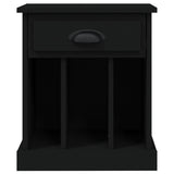 Bedside Cabinet Black 43x36x50 cm - Close-Up Angle