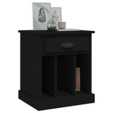 Bedside Cabinets 2 pcs Black 43x36x50 cm - Top-Down View