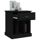 Bedside Cabinets 2 pcs Black 43x36x50 cm - 45-Degree Angle