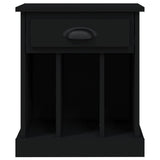 Bedside Cabinets 2 pcs Black 43x36x50 cm - Low Angle