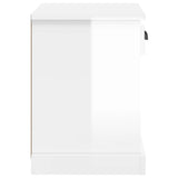 Bedside Cabinets 2 pcs High Gloss White 43x36x50 cm - Extra Image