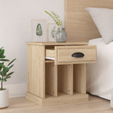 Bedside Cabinets 2 pcs Sonoma Oak 43x36x50 cm - Side View