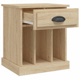 Bedside Cabinets 2 pcs Sonoma Oak 43x36x50 cm - Close-Up Angle