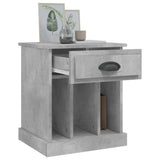 Bedside Cabinet Concrete Grey 43x36x50 cm - 45-Degree Angle