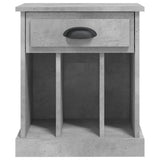 Bedside Cabinet Concrete Grey 43x36x50 cm - Close-Up Angle