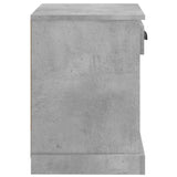 Bedside Cabinet Concrete Grey 43x36x50 cm - Low Angle