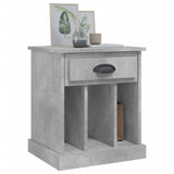 Bedside Cabinets 2 pcs Concrete Grey 43x36x50 cm - Top-Down View