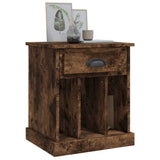 Bedside Cabinet Smoked Oak 43x36x50 cm - Top-Down View