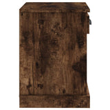 Bedside Cabinet Smoked Oak 43x36x50 cm - Low Angle