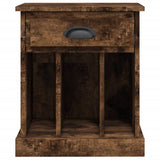 Bedside Cabinets 2 pcs Smoked Oak 43x36x50 cm - Low Angle