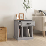 Bedside Cabinet Grey Sonoma 43x36x50 cm - Side View