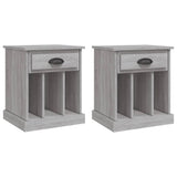 Bedside Cabinets 2 pcs Grey Sonoma 43x36x50 cm