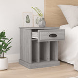Bedside Cabinets 2 pcs Grey Sonoma 43x36x50 cm - Side View