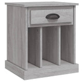 Bedside Cabinets 2 pcs Grey Sonoma 43x36x50 cm - Rear View