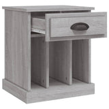 Bedside Cabinets 2 pcs Grey Sonoma 43x36x50 cm - Close-Up Angle