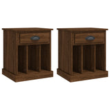 Bedside Cabinets 2 pcs Brown Oak 43x36x50 cm