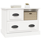 Bedside Cabinet White 60x39x45 cm - Top-Down View