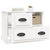 Bedside Cabinet White 60x39x45 cm - 45-Degree Angle