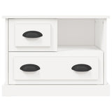 Bedside Cabinet White 60x39x45 cm - Close-Up Angle