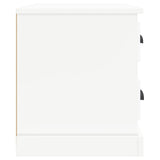 Bedside Cabinet White 60x39x45 cm