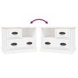 Bedside Cabinet White 60x39x45 cm - Extra Image