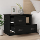 Bedside Cabinet Black 60x39x45 cm - Side View