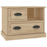 Bedside Cabinet Sonoma Oak 60x39x45 cm - Front View