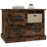 Bedside Cabinet Smoked Oak 60x39x45 cm - Top-Down View