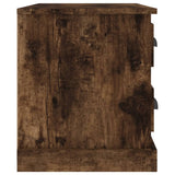 Bedside Cabinet Smoked Oak 60x39x45 cm - Low Angle