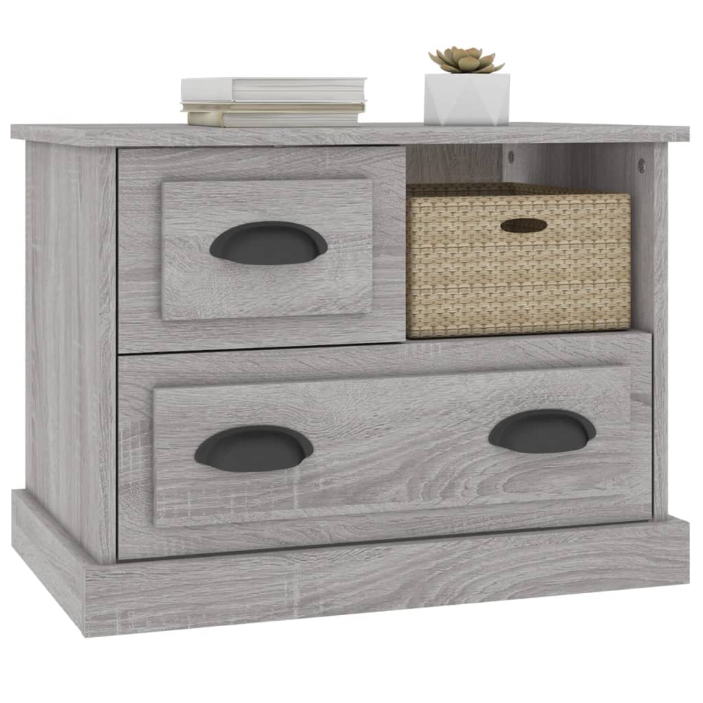 Bedside Cabinet Grey Sonoma 60x39x45 cm