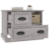 Bedside Cabinet Grey Sonoma 60x39x45 cm - 45-Degree Angle