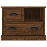 Bedside Cabinet Brown Oak 60x39x45 cm - Close-Up Angle