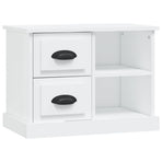 Bedside Cabinet White 60x35.5x45 cm