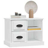 Bedside Cabinet White 60x35.5x45 cm - Top-Down View