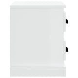 Bedside Cabinet White 60x35.5x45 cm - Low Angle