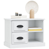 Bedside Cabinet High Gloss White 60x35.5x45 cm - Top-Down View