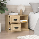 Bedside Cabinet Sonoma Oak 60x35.5x45 cm - Side View