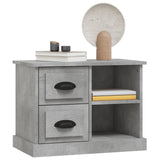 Bedside Cabinet Concrete Grey 60x35.5x45 cm - Top-Down View