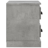 Bedside Cabinet Concrete Grey 60x35.5x45 cm - Low Angle